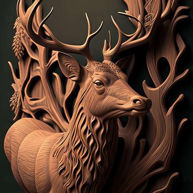 3D model deer 3d model (STL)